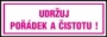 Udržuj pořádek a čistotu