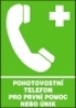 Pohotovostní telefon pro první pomoc nebo únik
