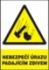 Nebezpečí úrazu padajícím zdivem