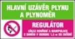 Hlavní uzávěr plynu a plynoměr - Regulátor