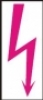 Symbol - červený blesk