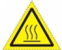 Symbol horký povrch - sálavé teplo