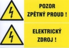 Pozor zpětný proud! - Elektrický zdroj!