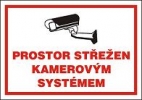 Prostor střežen kamerovým systémem